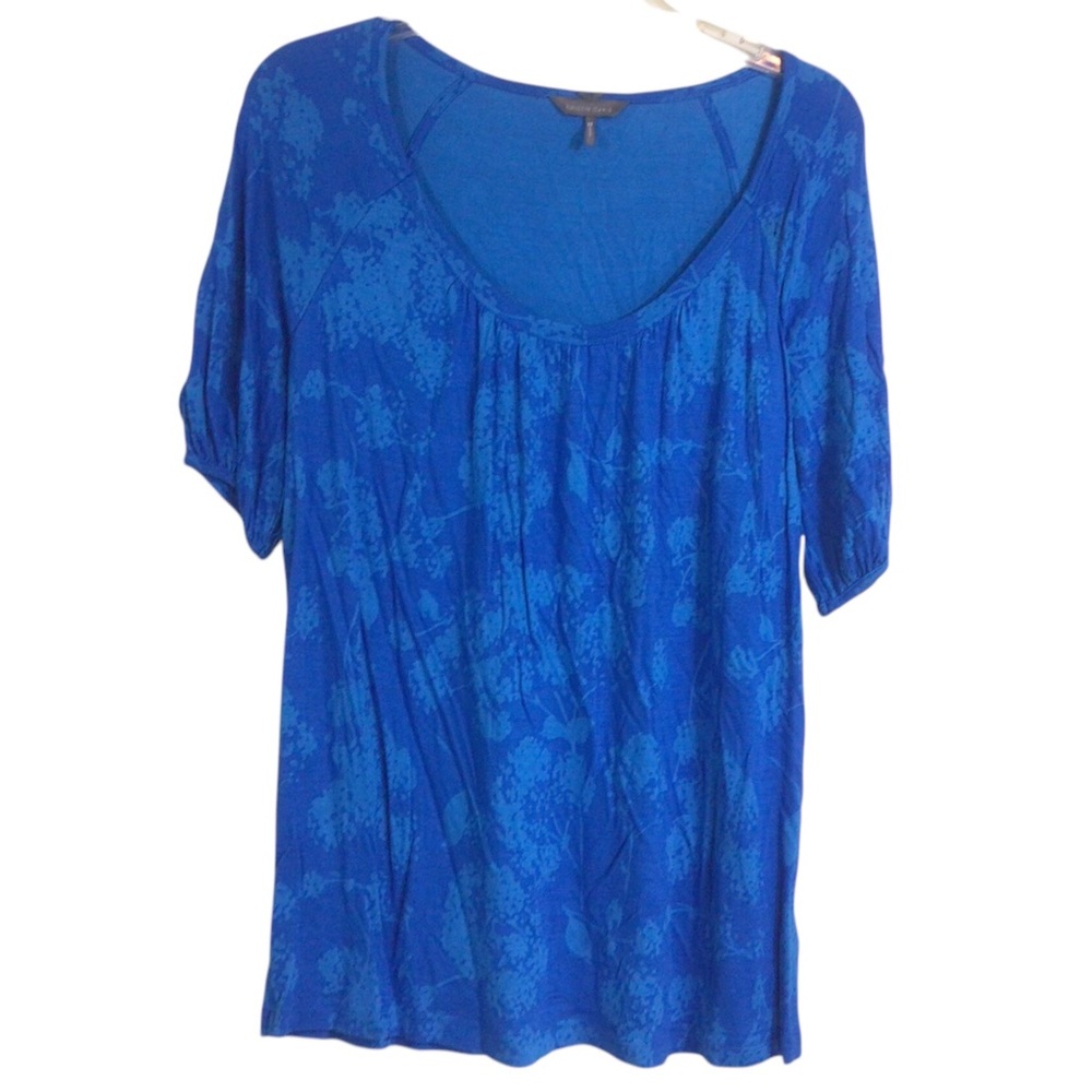 Kristin Davis Women's Size Medium Scoop Neck Rayon Floral Top